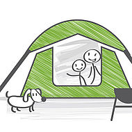 Eine Familie macht Urlaub im Zelt. (Trueffelpix / Fotolia)