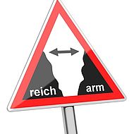 Grafik "Graben zwischen Arm und Reich"